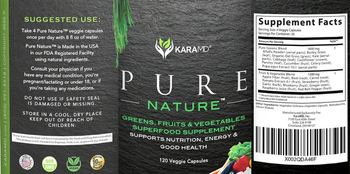 Pure Nature Supplement Facts